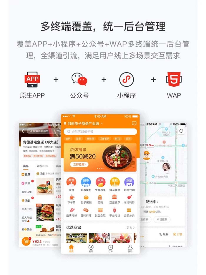 同城本地外卖O2O平台系统有什么功能